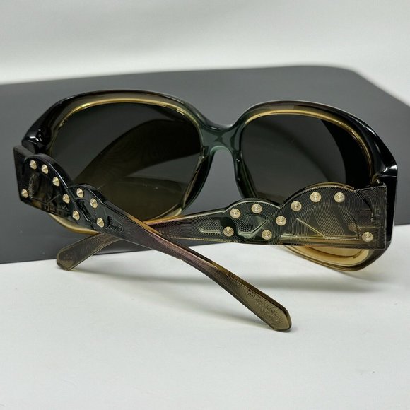 John Galliano Sunglasses JG12 98P Brown Green Italy 62 [] 15 Scratched Lenses main image 5
